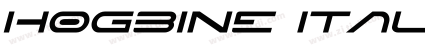 Hogbine Italic字体转换